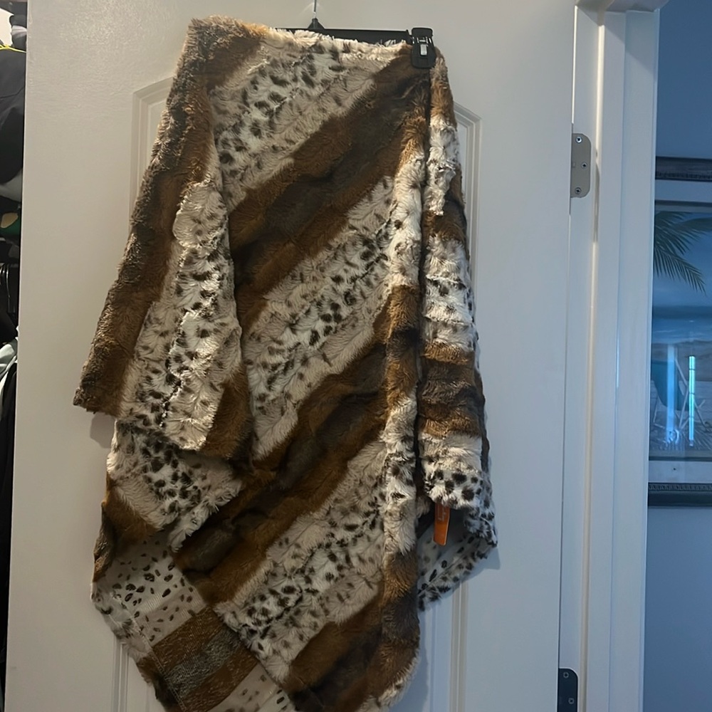 Animal print shawl